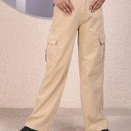 crimsoune club Girls Baggy Jeans with 5-Pocket Styling -picture-8