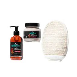 Coffee Body Scrub with Berries & Coffee Body Wash and Exfoliating Glove Non Woven Bag For Towel-picture-25