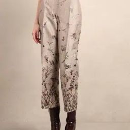 vero moda Women Floral Print Straight Fit Single-Pleat Pants-picture-12