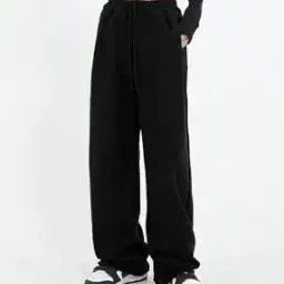 outzidr global Women Wide-Leg Track Pants with Elasticated Drawstring-picture-37