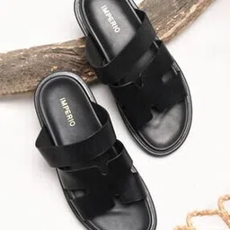 imperio Men Typographic Print Slip-On Sandals-picture-1