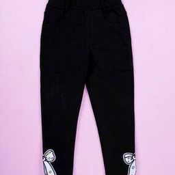 kiddopanti Girls Slim Fit Applique Jeggings-picture-46