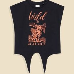 allen solly Girls Typographic Print Regular Fit T-Shirt-picture-29