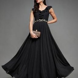 miss chase Embroidery Fit and Flare Dress-picture-45