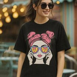 tromko Women Graphic Print Regular Fit T-Shirt-picture-31