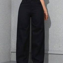 sendipo Women High-Rise Wide Jeans with Insert Pockets-picture-40