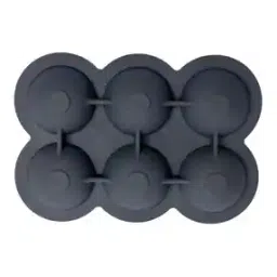 naturally yours Silicone 6-Cavity Round-Shaped Ice Tray-picture-2