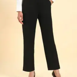 cantabil High Rise Relaxed Fit Trousers-picture-33