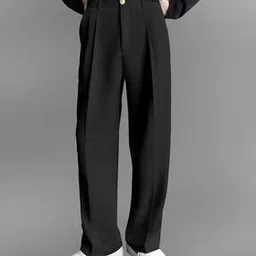 tribe Men Relaxed Fit Pleated Pants-picture-24