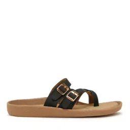 valiosaa Women Typographic Print Slip-On Flat Sandals -picture-4