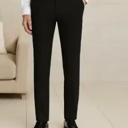 neonomad Men Slim Fit Flat-Front Pants with Insert Pockets-picture-0