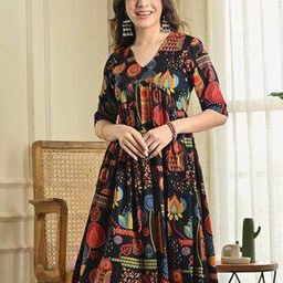 nyrika Women Floral Print Fit & Flare Dress-picture-2