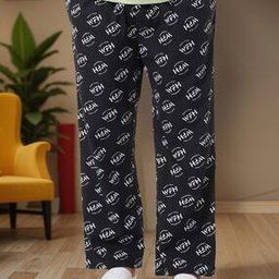 bewakoof Men Typographic Print Pyjamas with Insert Pockets -picture-3