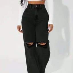 buda jeans co Women Straight-Leg Knee Slit Jeans-picture-41