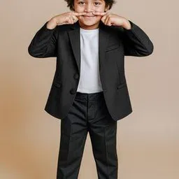 tales & stories Boys Double-Breasted Blazer with Slit Pockets-picture-12