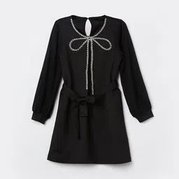 fame forever by lifestyle Girls Embellished A-Line Dress-picture-45