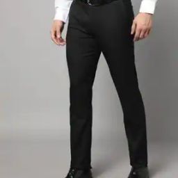 arrow Men Tapered Fit Flat-Front Trousers-picture-32