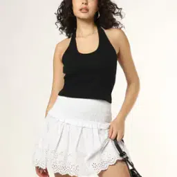 fyre rose Women Fitted Sleeveless Halter-Neck T-Shirt-picture-6