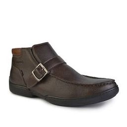 Men Ankle-Length Boots with Buckle Accent-image-12