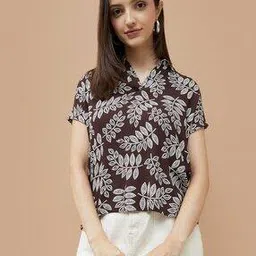 fame forever by lifestyle Women Floral Regular Fit Top-picture-6