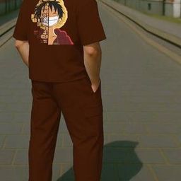 buda jeans co Men One Piece Print T-Shirt & Track Pants Set -picture-32