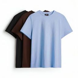 buda jeans co Men Pack of 3 Loose Fit Round-Neck T-Shirts-picture-23
