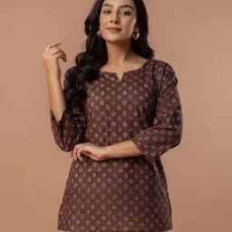 clothing culture Women Printed Straight Tunic-picture-13