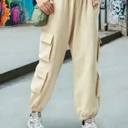 bewakoof Women Loose Fit Cargo Joggers-picture-44