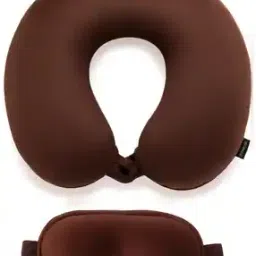pumpum Ultra Soft Microfiber Travel Pillow with Eye Mask-picture-9
