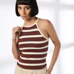 Women Striped Fitted Camisole-image-97