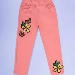 kiddopanti Girls Jeggings with Elasticated Waist-picture-12