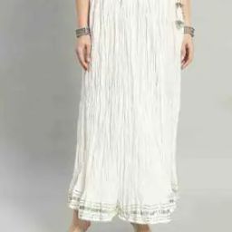 Women Flared Skirt with Contrast Hem-image-66