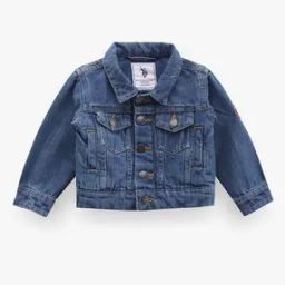 Boys Washed Denim Jacket with Flap Pockets-picture-15