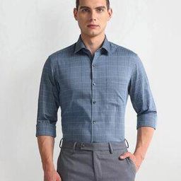 arrow Men Checked Slim Fit Cotton Shirt-picture-24