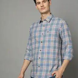 Men Checked Slim Fit Shirt-image-18