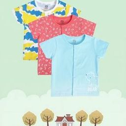 Pack of 3 Printed Front-Open Vests-image-37