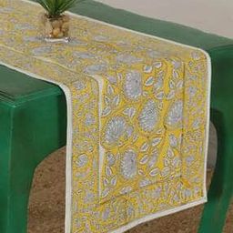 Floral Print Pure Cotton Table Runner 60" x 16"-50