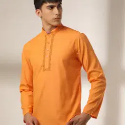samav Embroidered Placket Kurta-picture-41