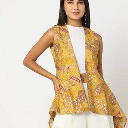 Muslin Printed Front-Open Shrug-image-15