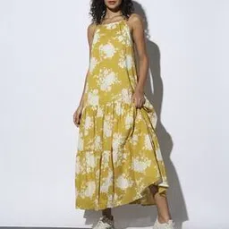 Floral Print Tiered Hem Dress-image-43