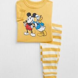 Mickey Mouse Print Crew-Neck T-Shirt with Pants Set-image-67