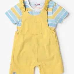 Striped T-Shirt with Dungaree-image-12