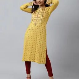 Geometric Pattern Straight Kurta-image-38