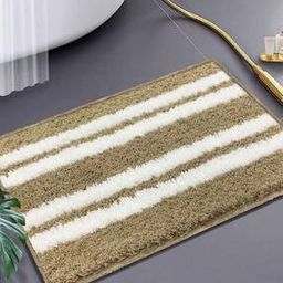 Striped Antiskid Bath Mat 23" x 15"-image-12