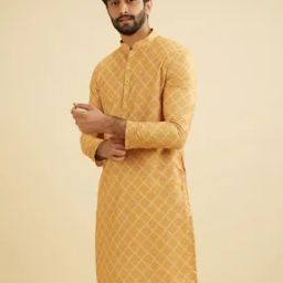 Men Regular FitLong Kurta-image-2