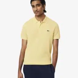 Men Slim Fit Polo T-Shirt with Spread Collar-image-3