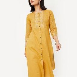 max Women Embroidered Straight Kurta-picture-36