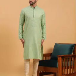 Men Regular Fit Printed Kurta-image-1
