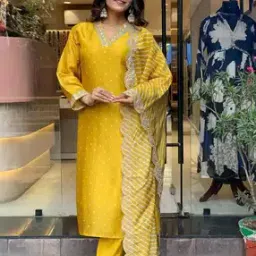 Women Embroidery Kurta Set-image-65