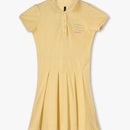 Girls Pleated Polo-Neck T-Shirt Dress-image-90